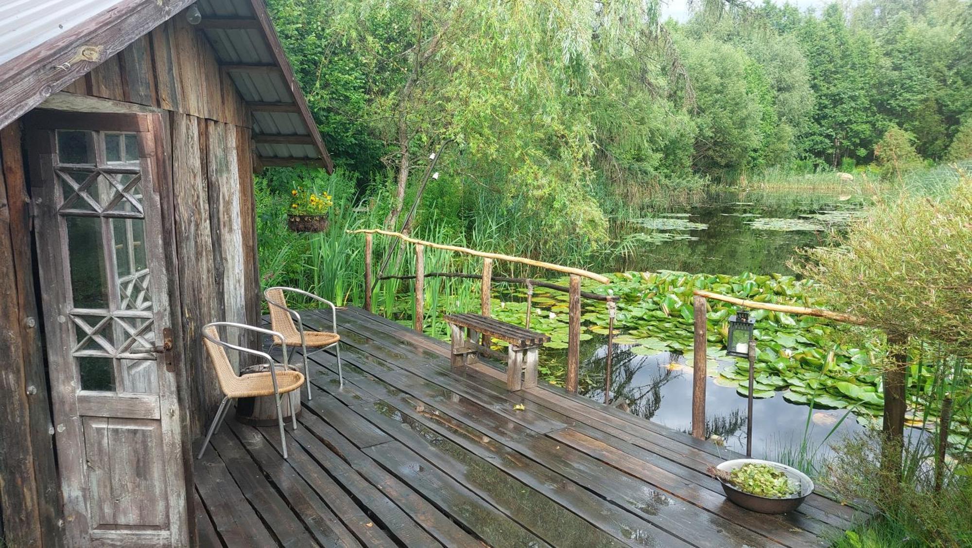 Villa Idilliska Latgaliesu Lauku Maja Ar Melno Pirti Aglona Exterior foto